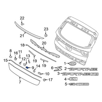 Kia OE - Liftgate Finish Panel Insulator
