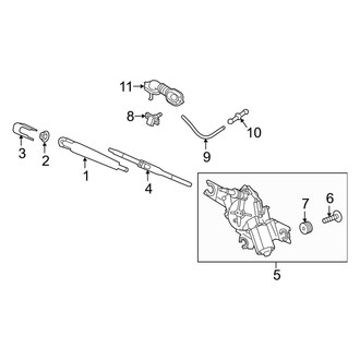Kia OE - Lift Gate - Wiper & Washer Components