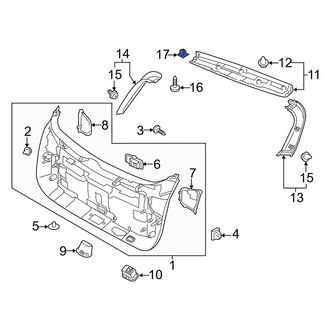 Kia OE - Liftgate Trim Nut