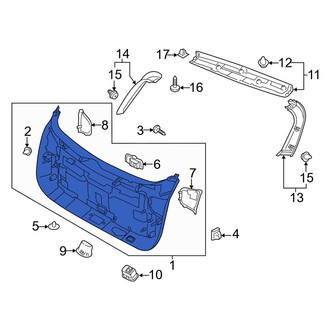 Kia OE - Rear Lower Liftgate Trim