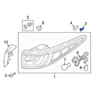 Kia OE - Upper Tail Light Clip