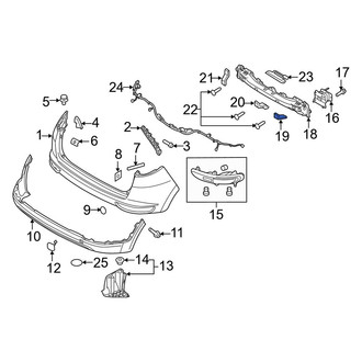 Kia OE - Right Lower Bumper Impact Bar Brace