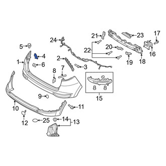 Kia OE - Rear Right Bumper Cover Stay