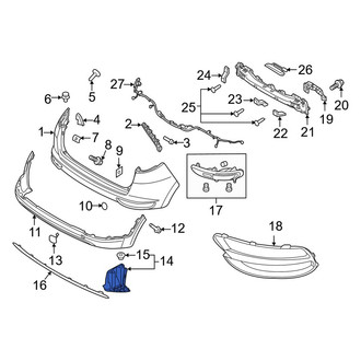 Kia OE - Rear Right Lower Bumper Splash Shield
