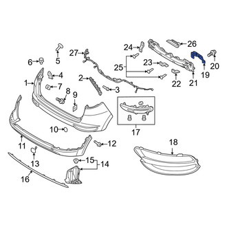 Kia OE - Rear Left Bumper Impact Bar Bracket