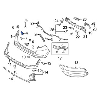 Kia OE - Rear Left Bumper Cover Stay