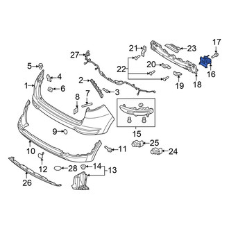 Kia OE - Rear Right Bumper Impact Bar Bracket