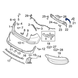 Kia OE - Rear Right Bumper Impact Bar Bracket