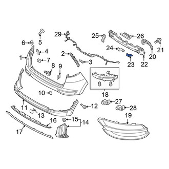 Kia OE - Rear Right Lower Bumper Impact Bar Brace