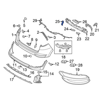 Kia OE - Rear Right Upper Bumper Impact Bar Brace