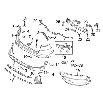 Kia OE - Rear Bumper - Bumper & Components (With Park Assistant)