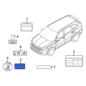 Kia OE - A/C System Information Label