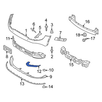 Kia OE - Front Left Grille Molding