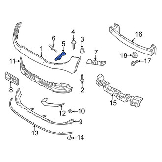 Kia OE - Front Left Inner Bumper Cover Bracket