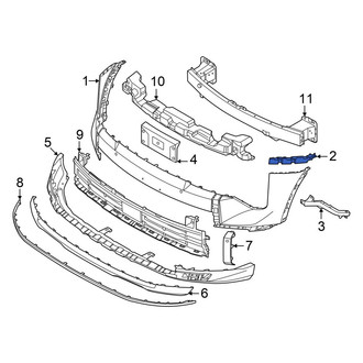 Kia OE - Front Left Upper Bumper Cover Bracket