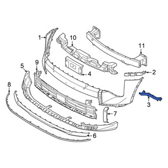 Kia OE - Front Right Lower Bumper Cover Bracket