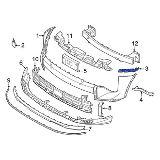 Kia OE - Front Right Upper Bumper Cover Bracket