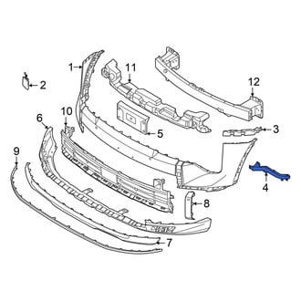 Kia OE - Front Left Lower Bumper Cover Bracket