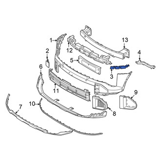 Kia OE - Front Right Upper Bumper Cover Bracket