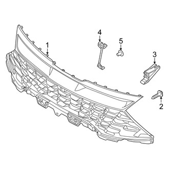 Kia OE - Front Bumper & Grille - Grille & Components