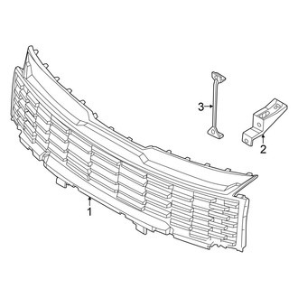 Kia OE - Front Bumper & Grille - Grille & Components (USA Built), (EX / LX / SX / SX Prestige)