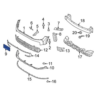 Kia OE - Front License Plate Bracket