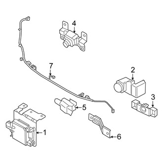 Kia OE - Front Bumper & Grille - Electrical Components (X-Line / X-Pro / X-Pro Prestige)