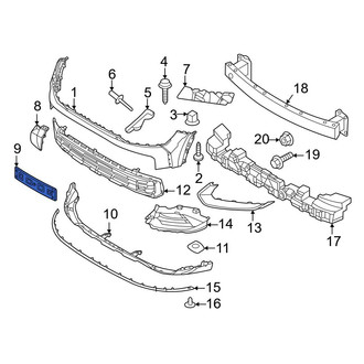 Kia OE - Front License Plate Bracket