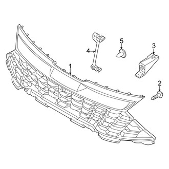 Kia OE - Front Bumper & Grille - Grille & Components