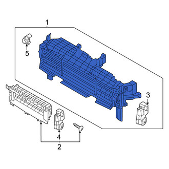Kia OE - Front Upper Radiator Shutter Assembly