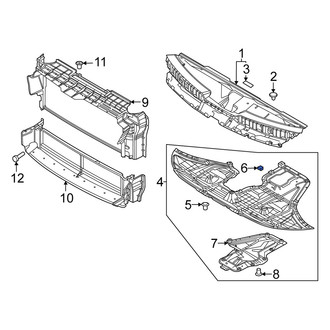 Kia OE - Radiator Support Splash Shield Nut