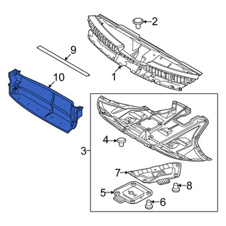 Kia OE - Front Lower Radiator Support Air Deflector