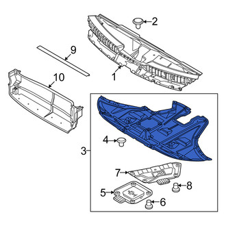 Kia OE - Front Forward Radiator Support Splash Shield