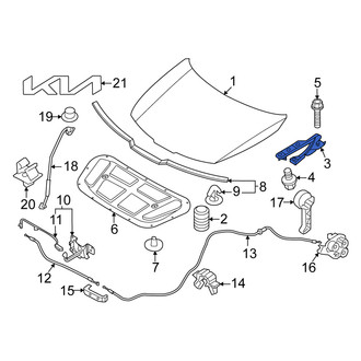 Kia OE - Front Right Hood Hinge
