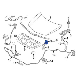 Kia OE - Hood Seal Clip