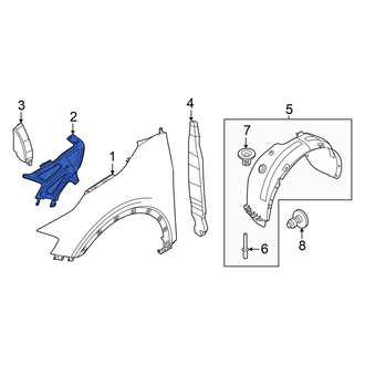 Kia OE - Left Fender Bracket