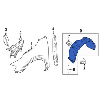 Kia OE - Front Left Fender Splash Shield