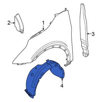 Kia OE - Front Left Fender Splash Shield