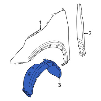 Kia OE - Front Left Fender Splash Shield