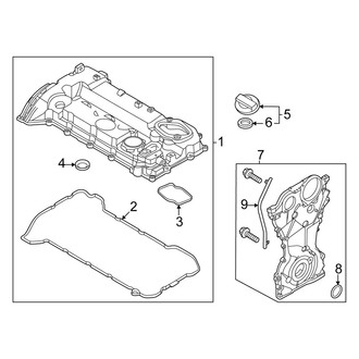 Kia OE - Engine / Transaxle - Valve & Timing Covers (2.5L)