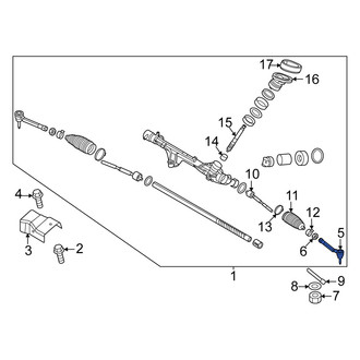 Kia OE - Right Outer Steering Tie Rod End