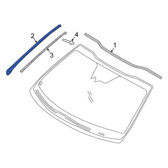 Kia OE - Front Left Windshield Molding