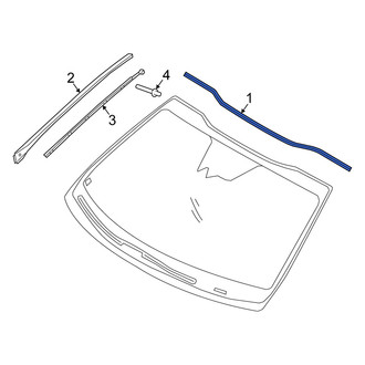 Kia OE - Front Upper Windshield Molding