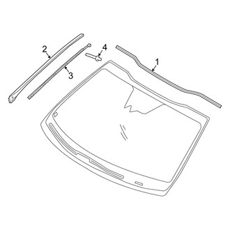Kia OE - Windshield - Reveal Moldings (Korea Built)