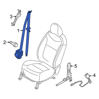 Kia OE - Front Left Seat Belt Lap and Shoulder Belt