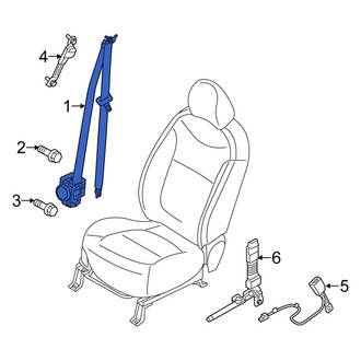 Kia OE - Front Left Seat Belt Lap and Shoulder Belt