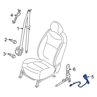 Kia OE - Front Left Seat Belt Receptacle
