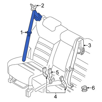 Kia OE - Front Left Seat Belt Lap and Shoulder Belt