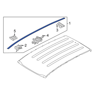 Kia OE - Left Roof Molding