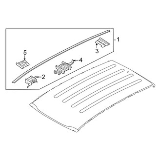 Kia OE - Roof - Exterior Trim (W/O Sunroof)
